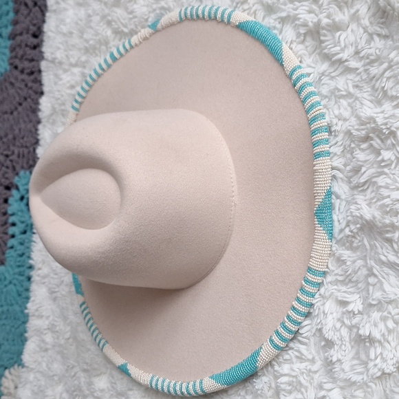 1 of a kind beaded hat - Picture 3 of 3